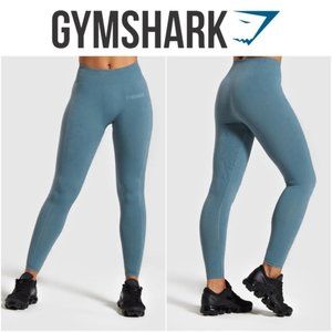 NWOT Gymshark Breeze Lightweight Seamless Leggings in Blue Stone - Size XS!